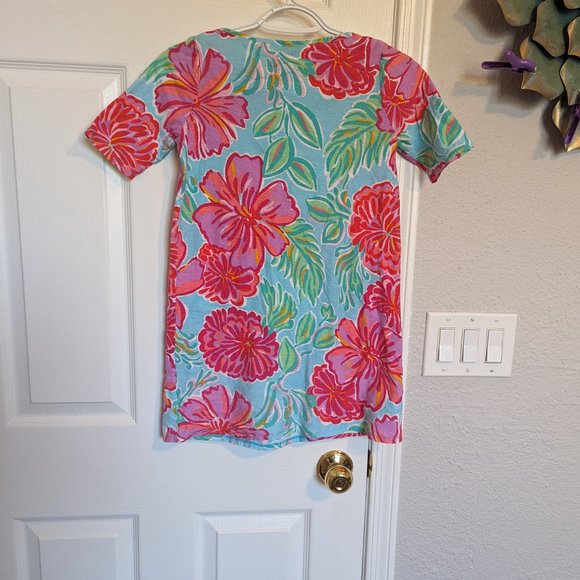 Lilly Pulitzer Girls' Little Cassie Knit Dress | XL | Shorely Blue Bellini | EUC - Picture 2 of 5